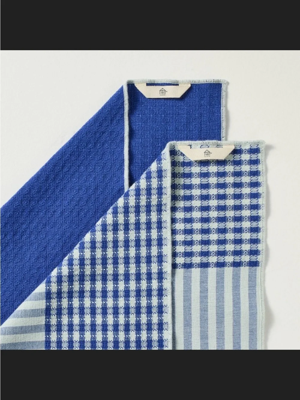 2pk Kitchen Towel Set Navy/ Blue Striped - Hearth & Hand™ with Magnolia